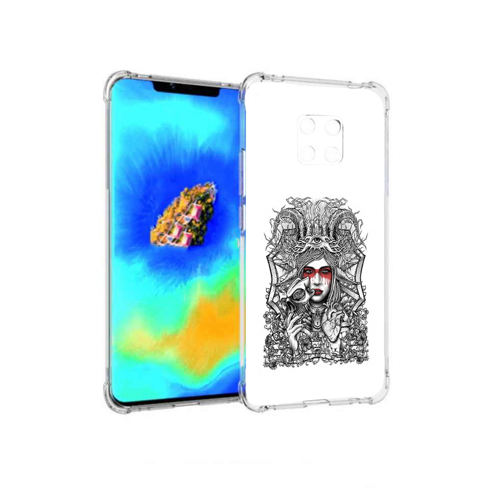 

Чехол MyPads грусная девушка для Huawei Mate 20 Pro, Прозрачный, Tocco