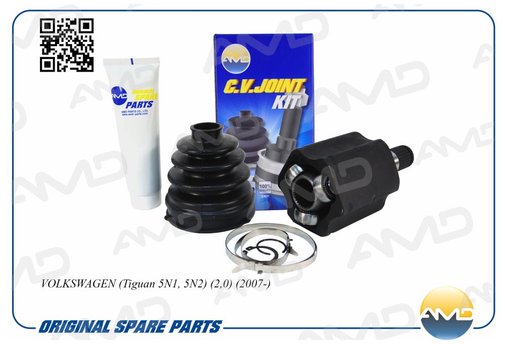 

ШРУС VAG Tiguan 07-18, Q3 12-18, Passat 06-12 внутренний левый 34 x 31 x 26 AMD