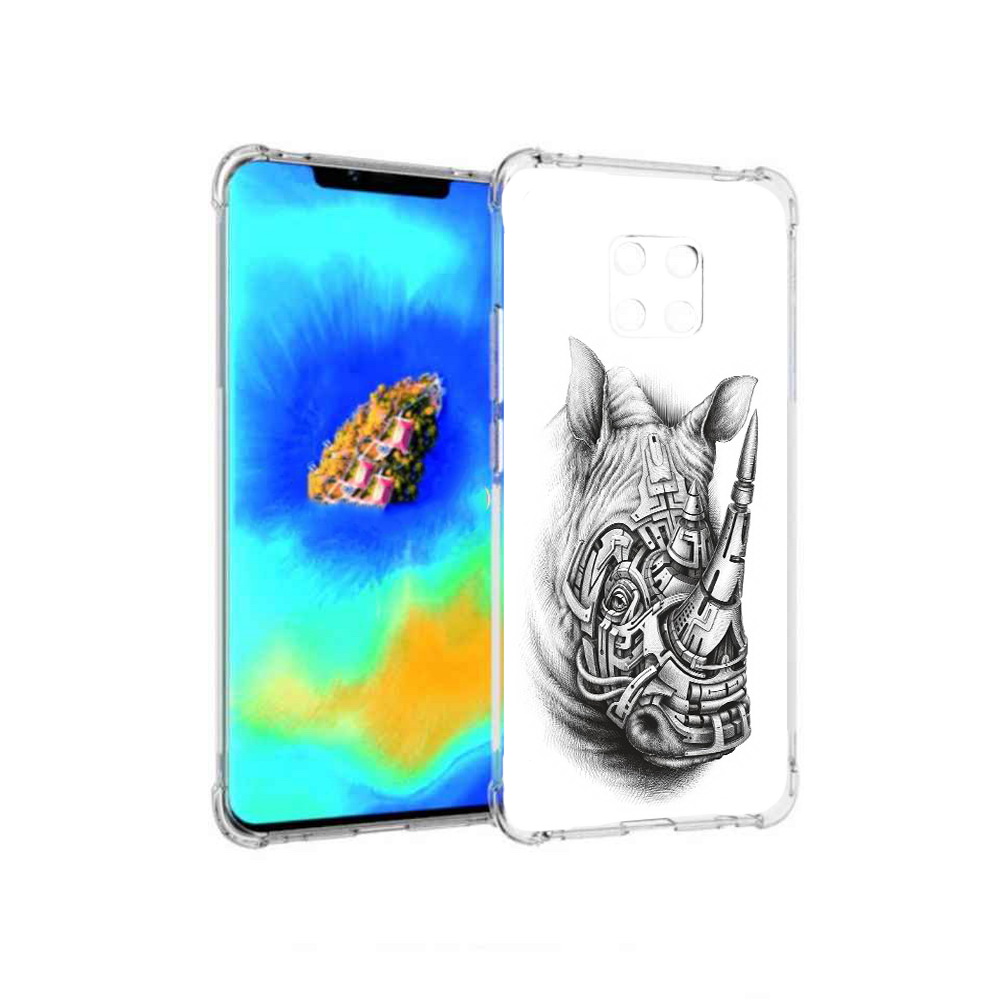 Чехол MyPads стальной носорог для Huawei Mate 20 Pro
