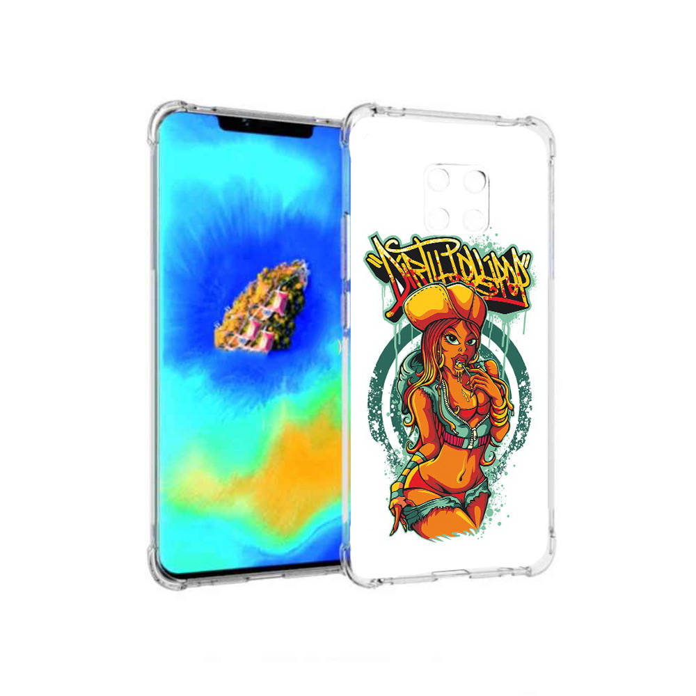 

Чехол MyPads нарисованная девушка комикс для Huawei Mate 20 Pro, Прозрачный, Tocco