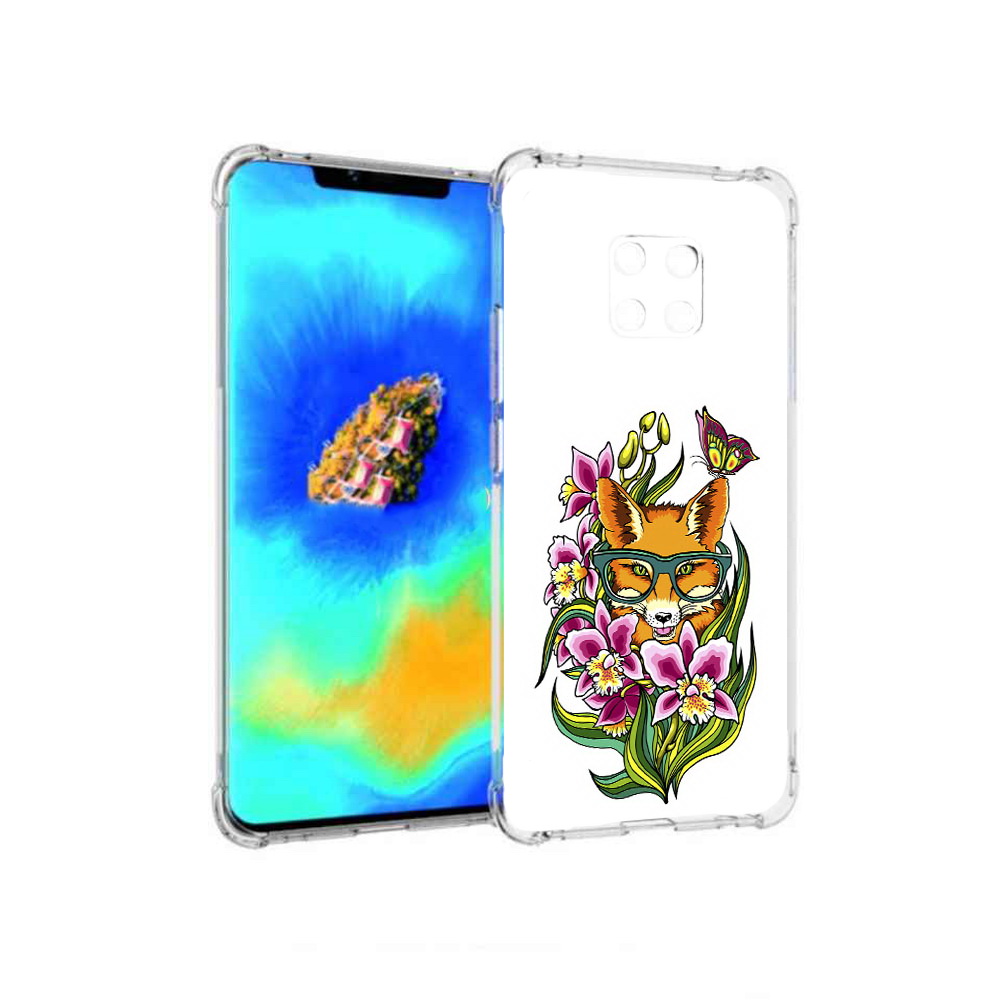

Чехол MyPads Лиса в цветах для Huawei Mate 20 Pro, Прозрачный, Tocco