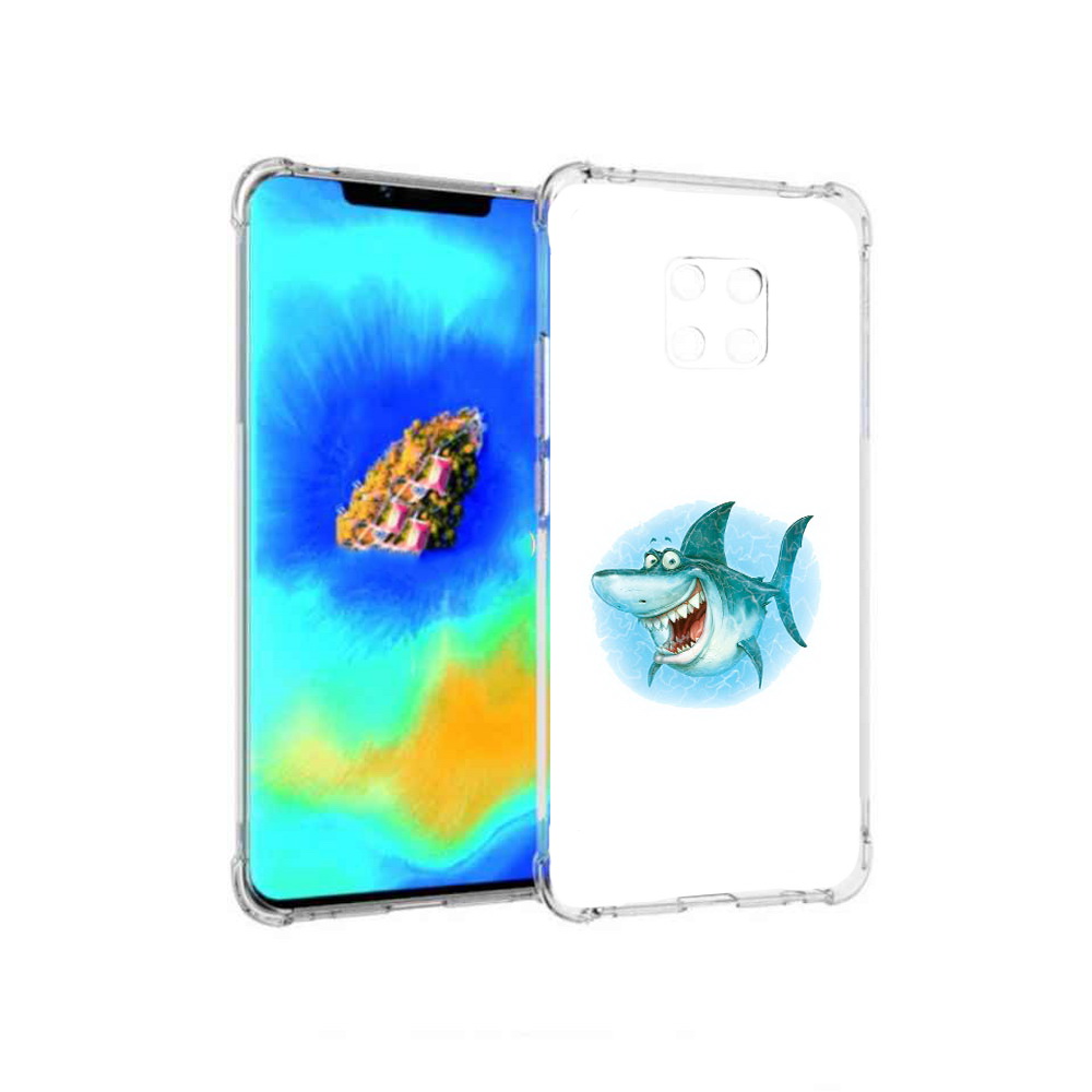 

Чехол MyPads веселая акула для Huawei Mate 20 Pro, Прозрачный, Tocco
