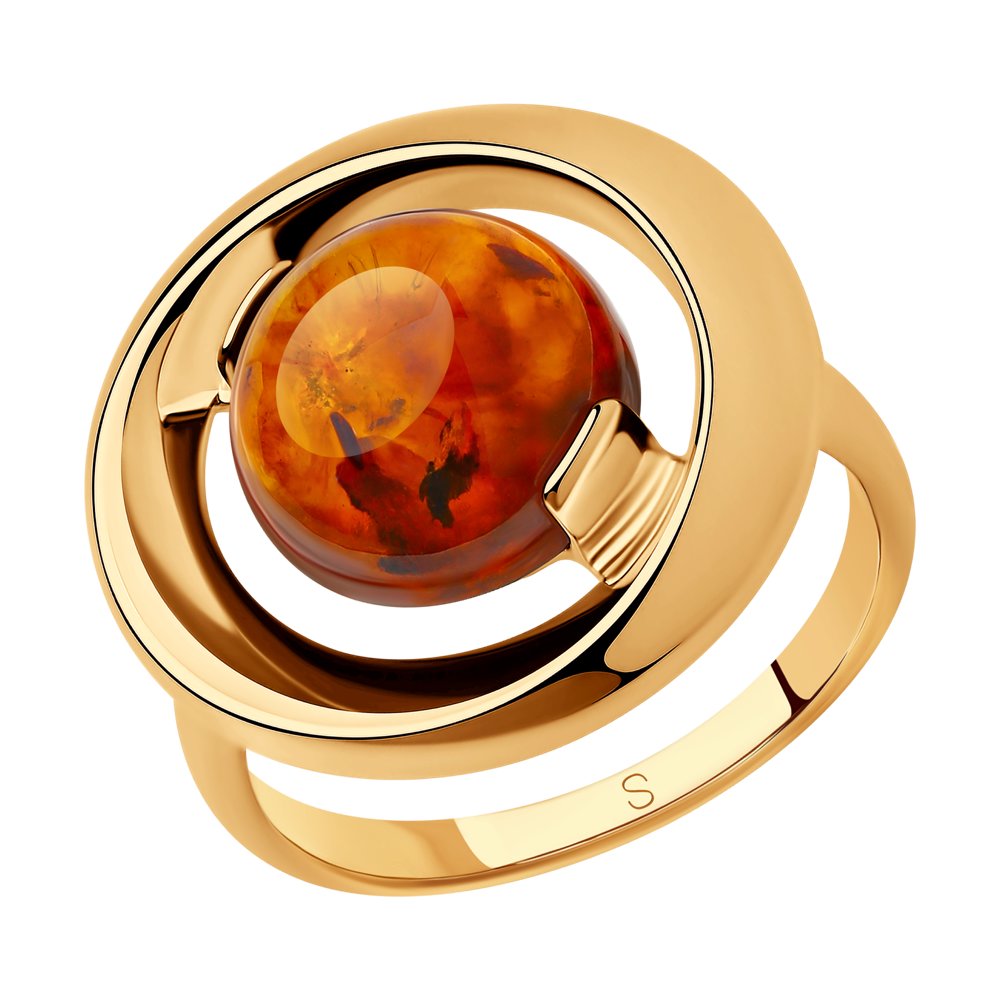 

Кольцо из серебра р. 19,5 SOKOLOV 83010057, янтарь прессованный, 83010057