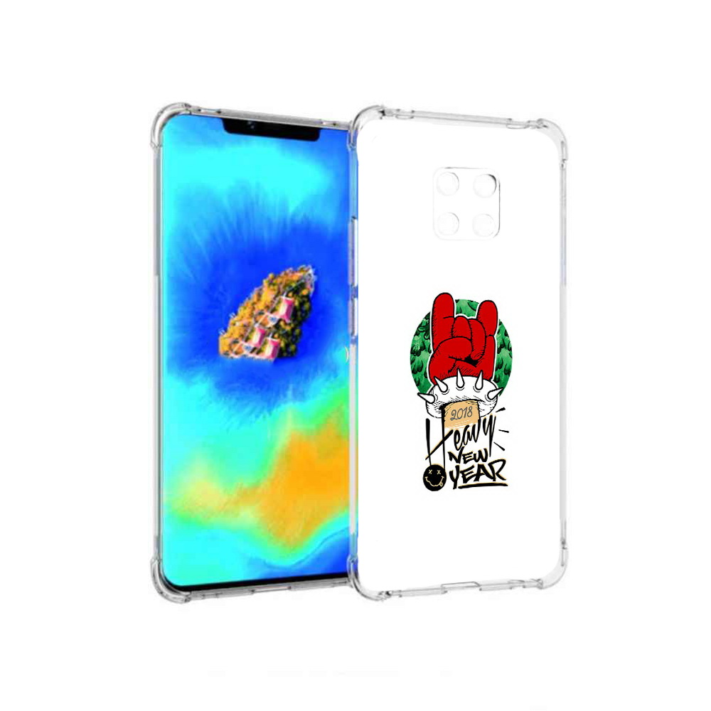 

Чехол MyPads Гангстер новый год для Huawei Mate 20 Pro, Прозрачный, Tocco