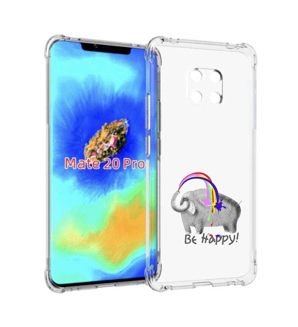

Чехол MyPads счастливый слон для Huawei Mate 20 Pro/Mate 20 RS 6.39, Прозрачный, Tocco