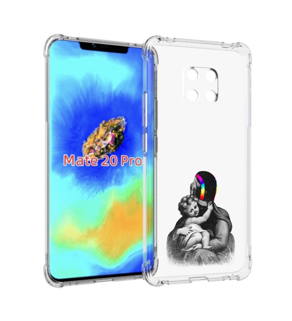 

Чехол MyPads защитник в шлеме для Huawei Mate 20 Pro/Mate 20 RS 6.39, Прозрачный, Tocco