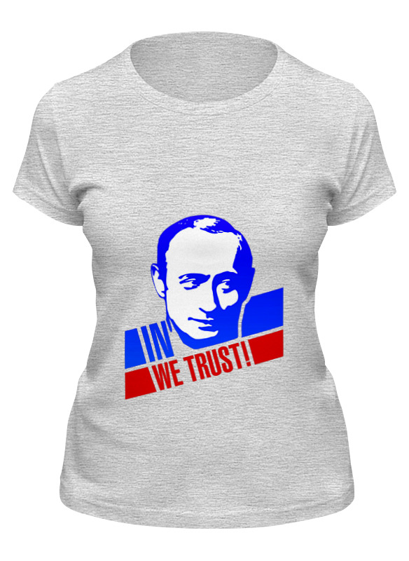 

Футболка женская Printio Putin серая 2XL, Серый, Putin