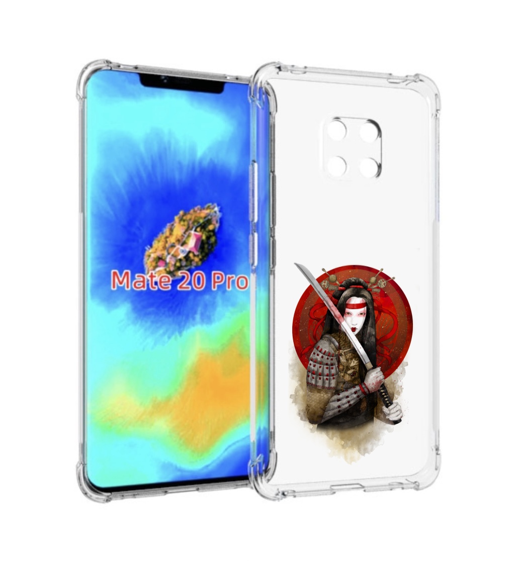 

Чехол MyPads рисованная девушка с катаной для Huawei Mate 20 Pro/Mate 20 RS 6.39, Прозрачный, Tocco