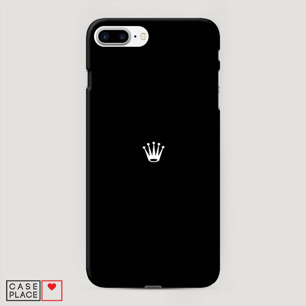 

Пластиковый чехол "Белая корона на черном фоне" на Apple iPhone 8 Plus, 10920-5