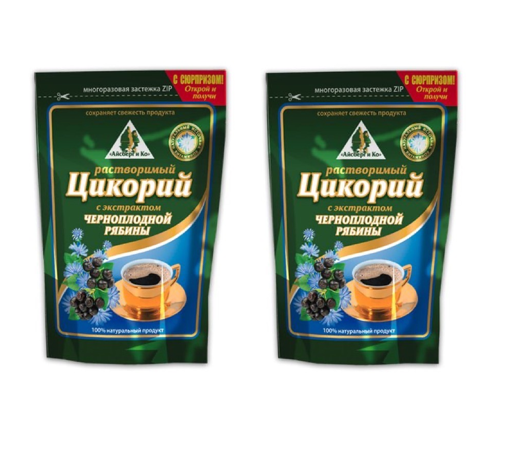 Цикорий Айсберг и Ко с черноплодной рябиной, 100 г х 2 шт