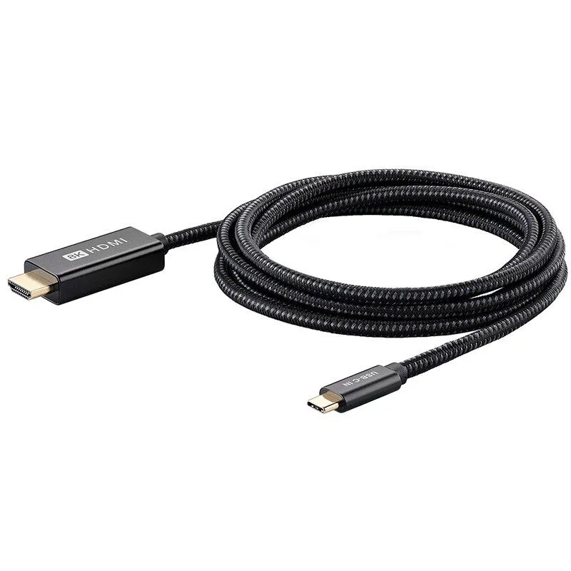 

Кабель hdmi - usb type-c JD-Tec C-HDMI-2 2 м черный, C-HDMI-2