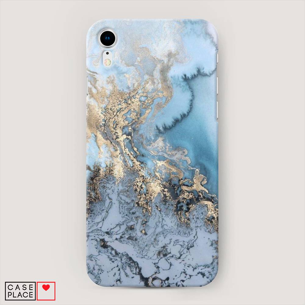 

Пластиковый чехол "Морозная лавина синяя" на Apple iPhone XR (10R), 12020-2