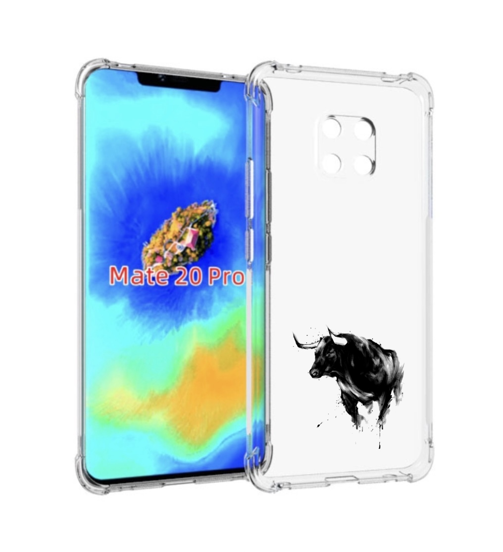 

Чехол MyPads бык для Huawei Mate 20 Pro/Mate 20 RS 6.39, Прозрачный, Tocco