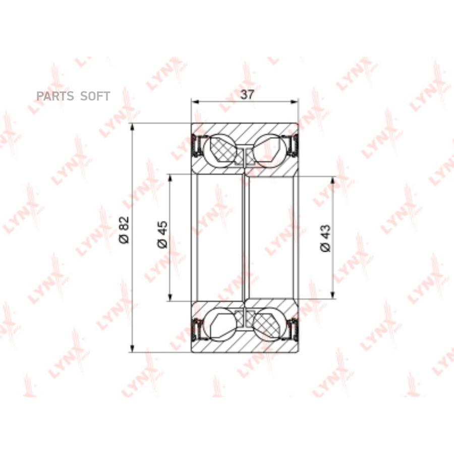 

Подшипник ступицы пер.AUDI A4,A6/VW PASSAT 97=> (82 MM)