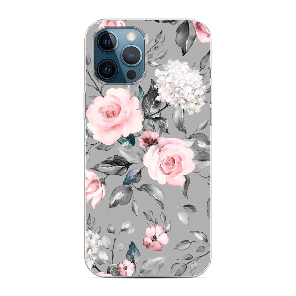 

Чехол Awog "Розы на сером" для Apple iPhone 12 Pro Max, 12750-8