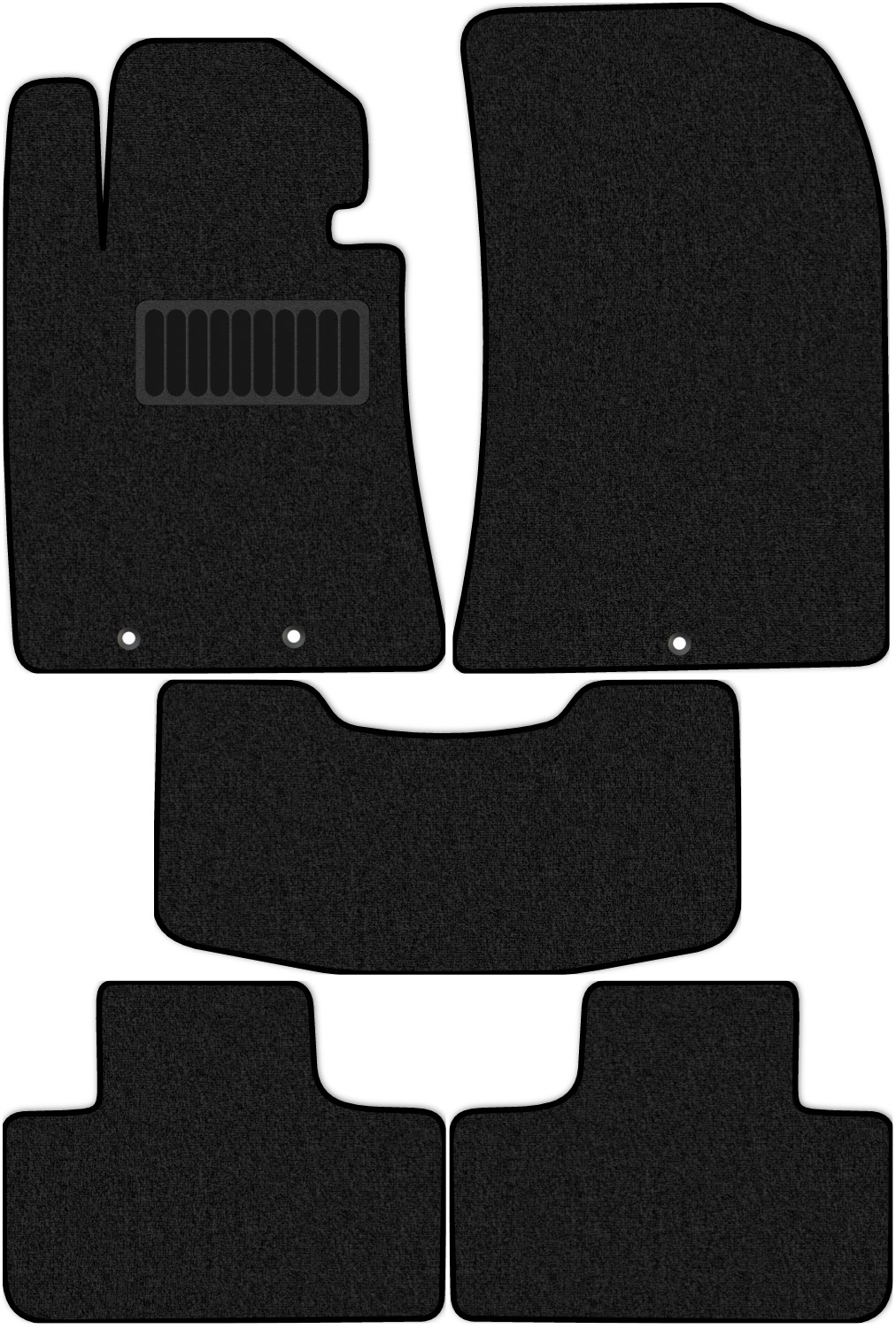 

Коврики в салон Премиум+ для Hyundai Genesis 1 (BK) 2009 - 2014, 5 шт. черный, текстиль, 2429-S5YLT-P