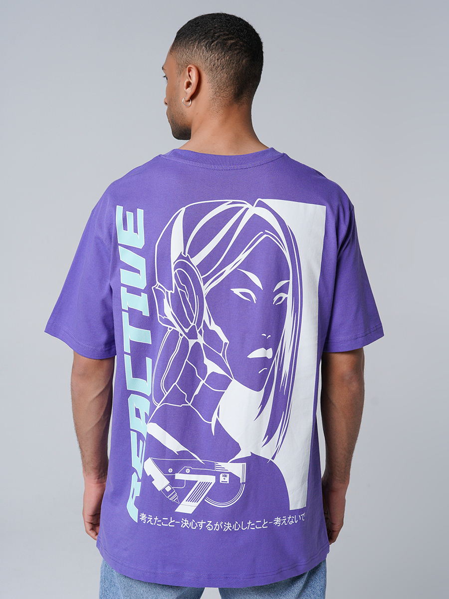 

Футболка мужская ТВОЕ 90614 фиолетовая S, 90614