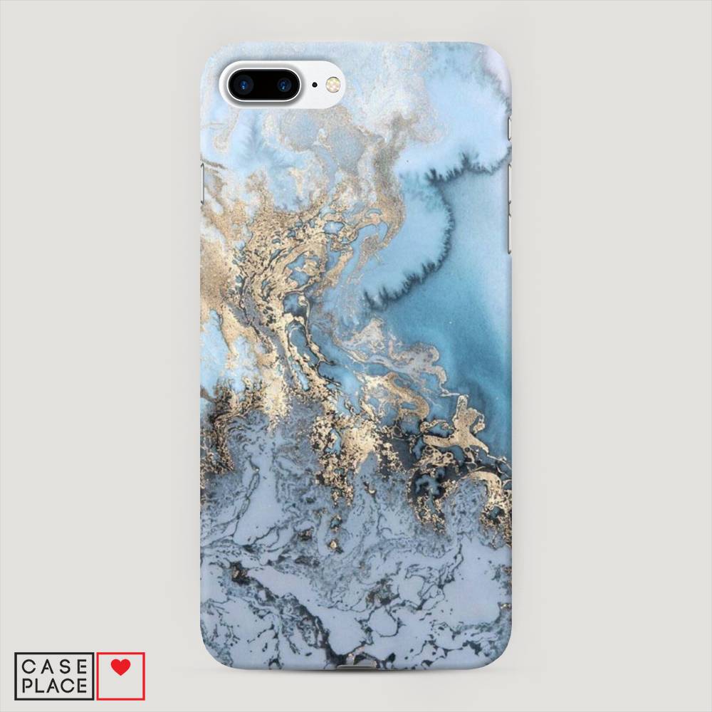 

Пластиковый чехол "Морозная лавина синяя" на Apple iPhone 7 Plus, 10720-2