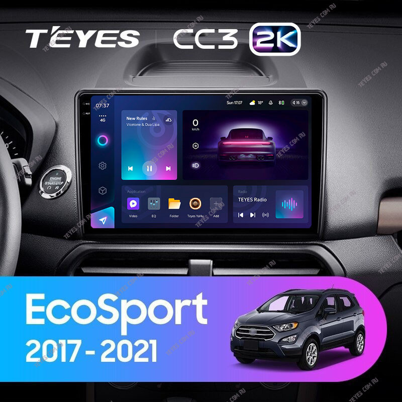 

Штатная магнитола Teyes CC3 2K 360 6/128 Ford EcoSport (2017-2021), CC3 2K 360