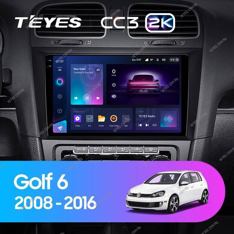 

Штатная магнитола Teyes CC3 2K 360 6/128 Volkswagen Golf 6 (2008-2016), CC3 2K 360