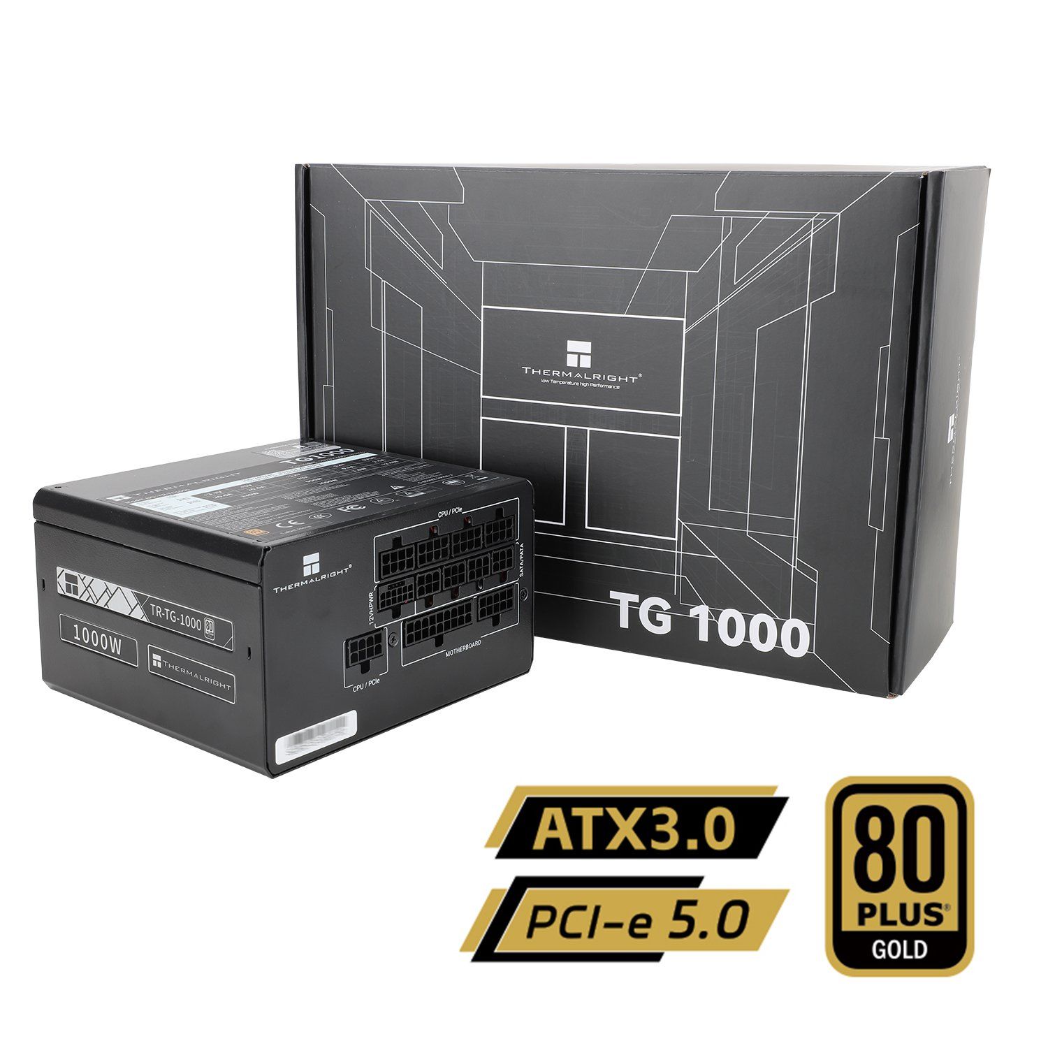 

Блок питания компьютера Thermalright TR-TG1000 1000W, Черный, TR-TG1000