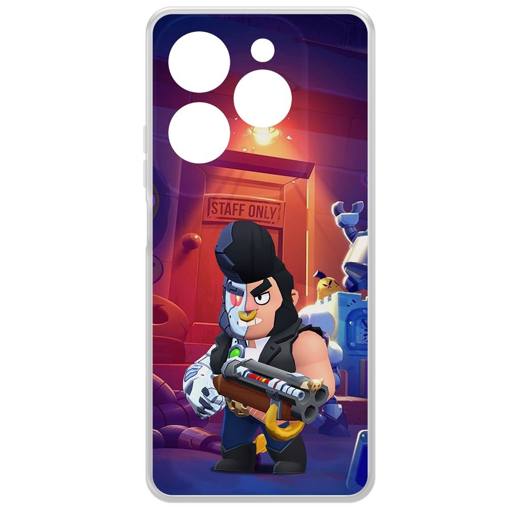 

Чехол-накладка Krutoff Clear Case Brawl Stars-Б-800 для INFINIX Hot 40 Pro, Прозрачный