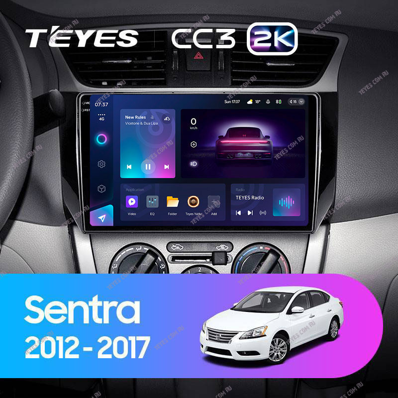 

Штатная магнитола Teyes CC3 2K 360 6/128 Nissan Sentra B17 (2012-2017), CC3 2K 360