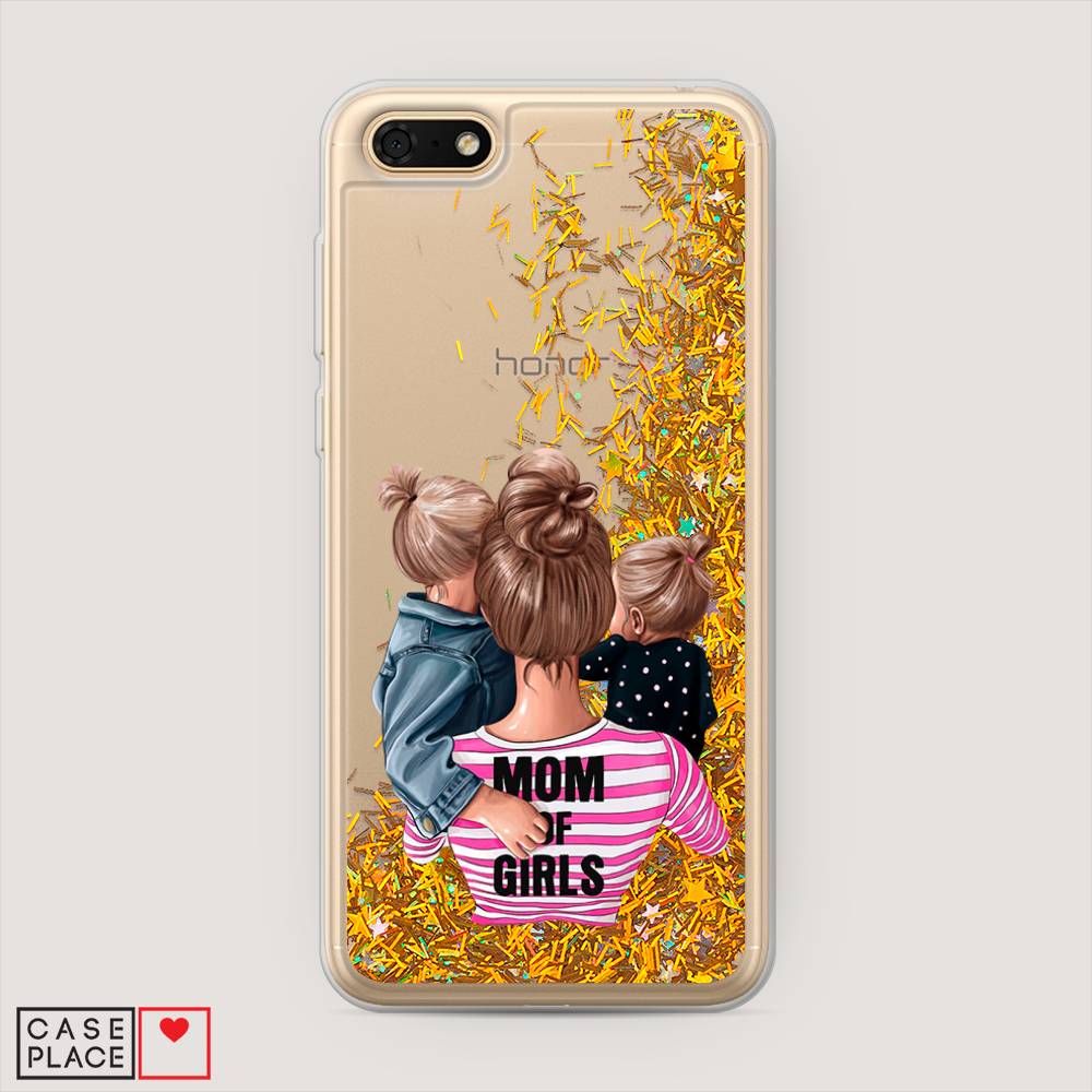 

Чехол Awog на Huawei Y5 2018 "Mom of Girls", Синий;розовый;черный, 65990-1
