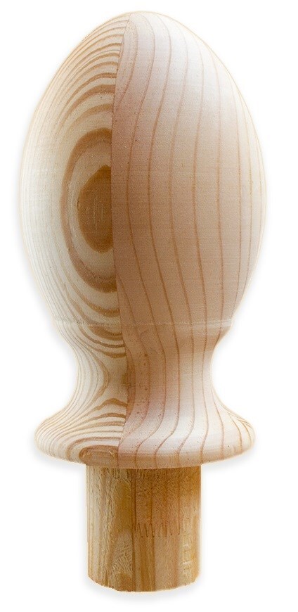 

Шар с ножкой D80мм овал, Бежевый