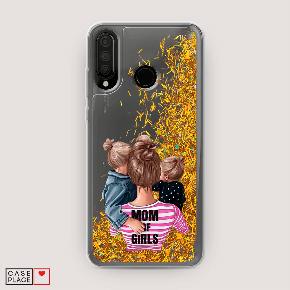 

Чехол Awog на Huawei P30 Lite "Mom of Girls", Синий;розовый;черный, 67990-1