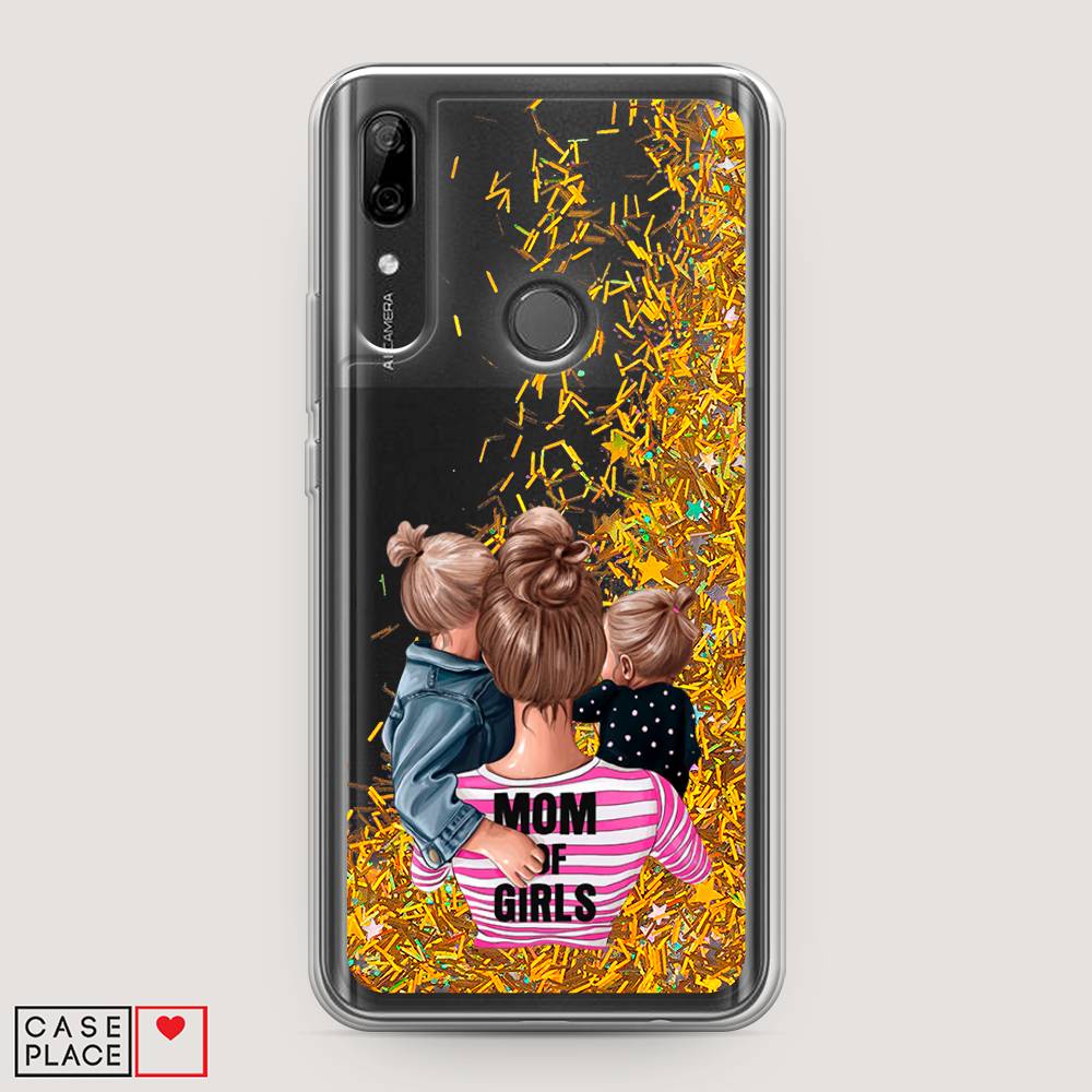 

Чехол Awog на Huawei P Smart Z "Mom of Girls", Синий;розовый;черный, 69490-1