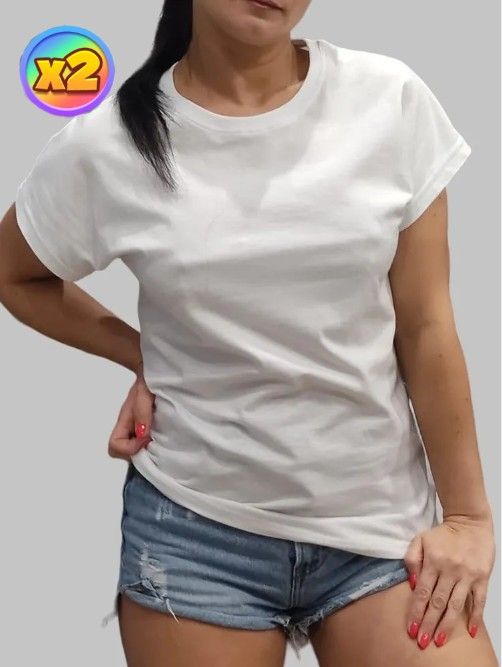 

Комплект футболок женских NoBrand 1 белых 46 RU, Белый, 1