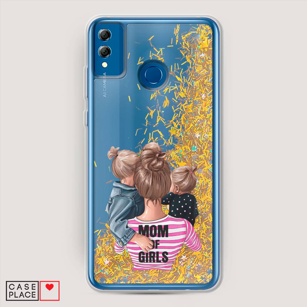 

Чехол Awog на Honor 8X "Mom of Girls", Синий;розовый;черный, 66790-1