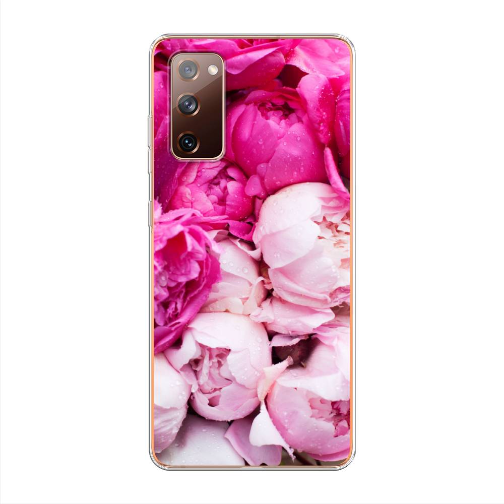 фото Чехол awog "пионы розово-белые" для samsung galaxy s20 fe