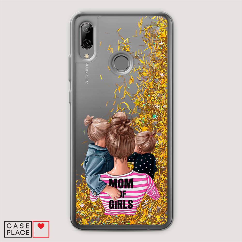 

Чехол Awog на Honor 10 Lite "Mom of Girls", Синий;розовый;черный, 67590-1