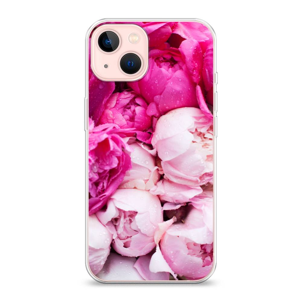 

Чехол Awog на Apple iPhone 13 / Айфон 13 "Пионы розово-белые", Разноцветный, 14250-8
