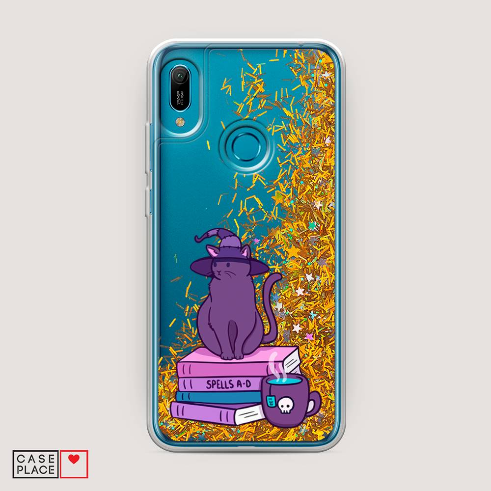

Чехол Awog на Huawei Y6 2019 "Magic Cat", Розовый, 68690-1