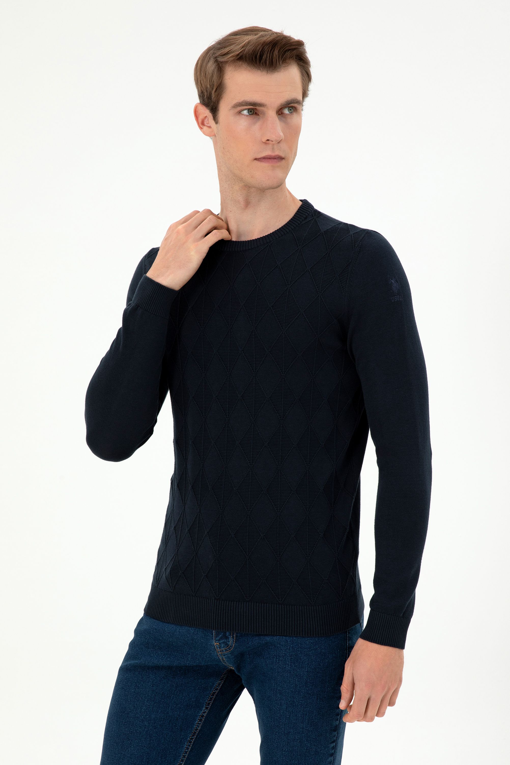 

Джемпер мужской U.S. POLO Assn. G081GL0TK0CORN синий M, G081GL0TK0CORN