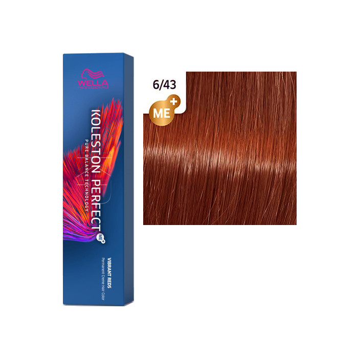 Краска для волос Wella Koleston Perfect Me+ Vibrant Reds 6/43 Дикая орхидея краска для волос wella professional color touch vibrant reds 77 45 красный шелк 60 мл