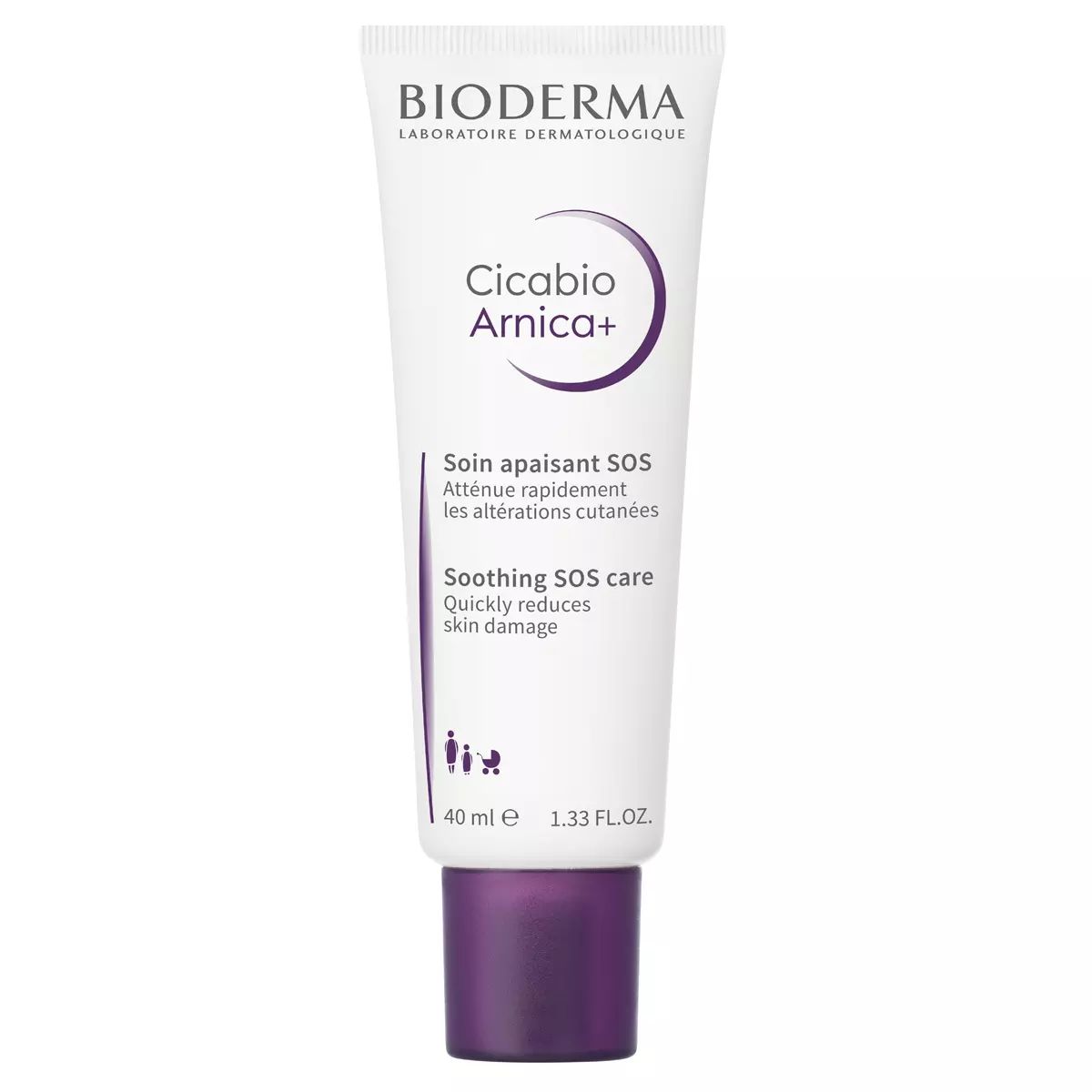 Крем для лица Bioderma Cicabio Arnica+ 40 мл family cosmetics крем флюид для лица шеи и зоны декольте с секрецией улитки центелла азиатская 95 0