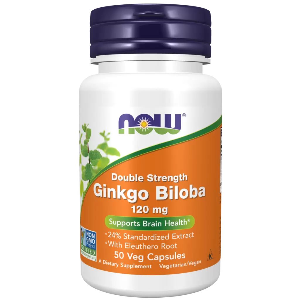 

Многокомпонентный препарат NOW Ginkgo Biloba 50 капс. нейтральный, Ginkgo Biloba
