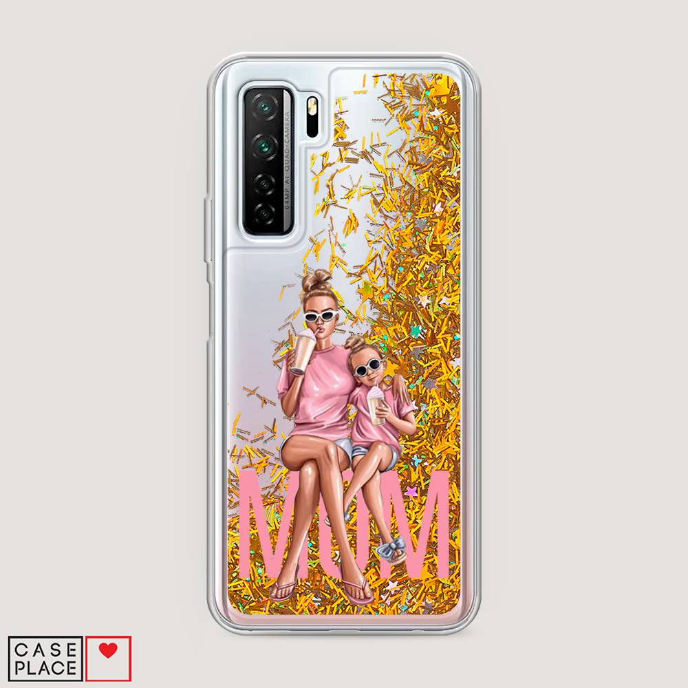 

Чехол Awog на Huawei P40 lite 5G "Lovely mom", Синий;бежевый;розовый, 6103090-1