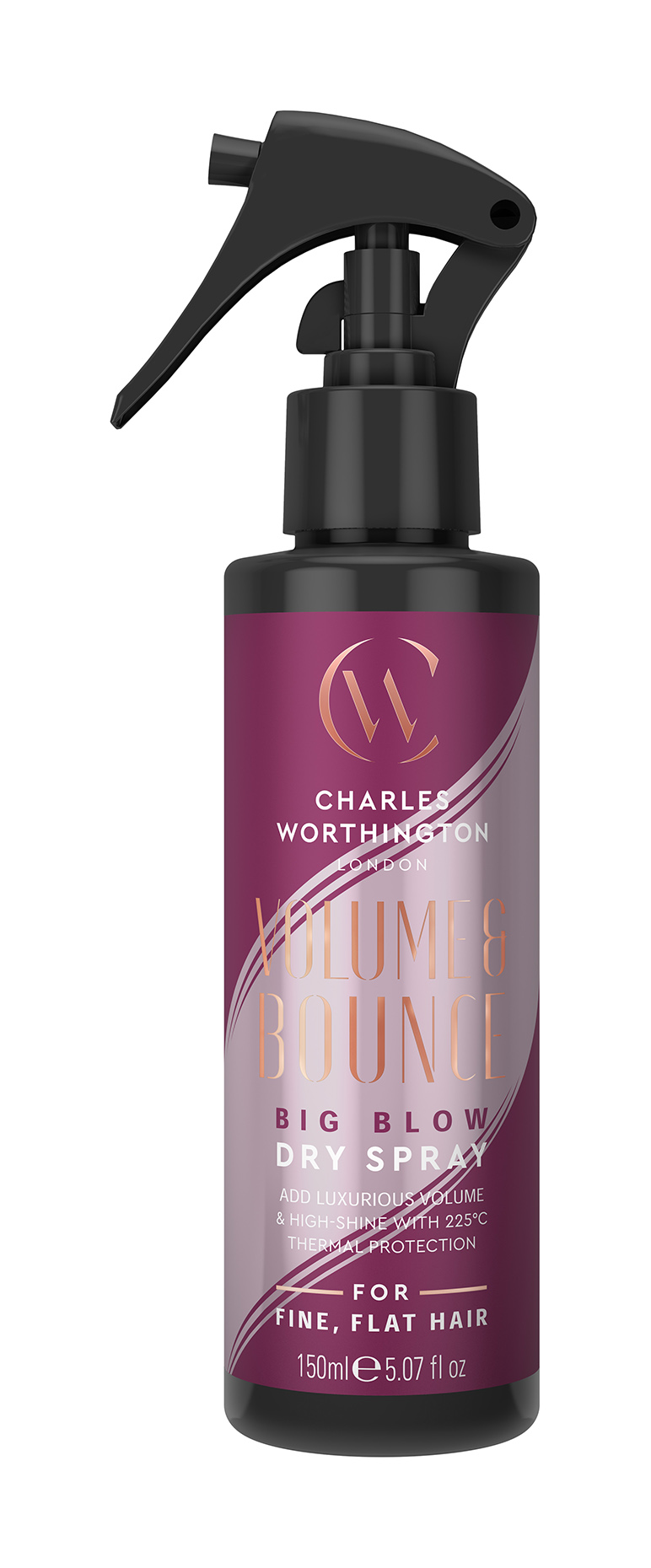 фото Гель для волос charles worthington volume & bounce big blow dry spray, 150мл