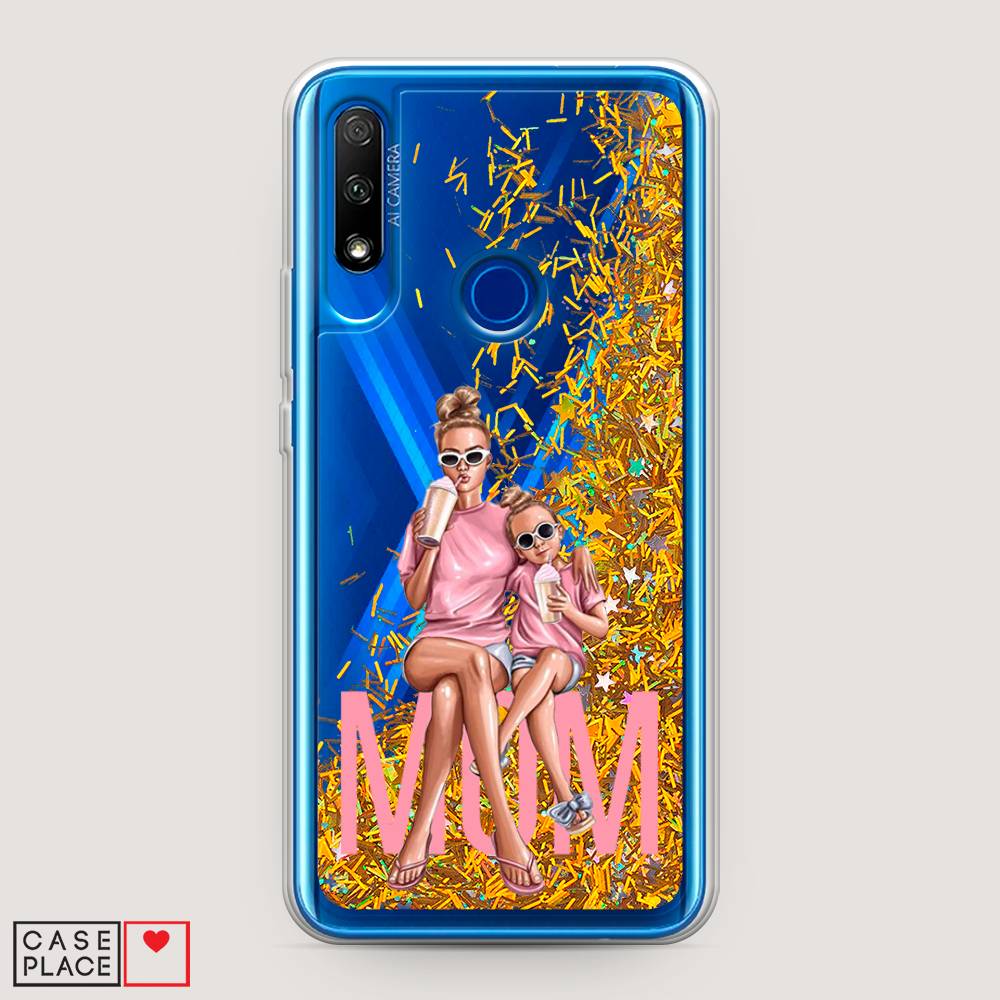 

Чехол Awog на Honor 9X "Lovely mom", Синий;бежевый;розовый, 69990-1