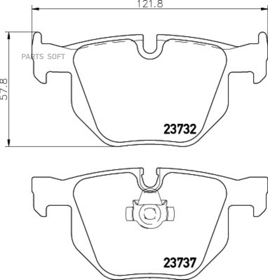 

Колодки Тормозные Дисковые Bmw 5 (E60) HELLA арт. 8DB355010471