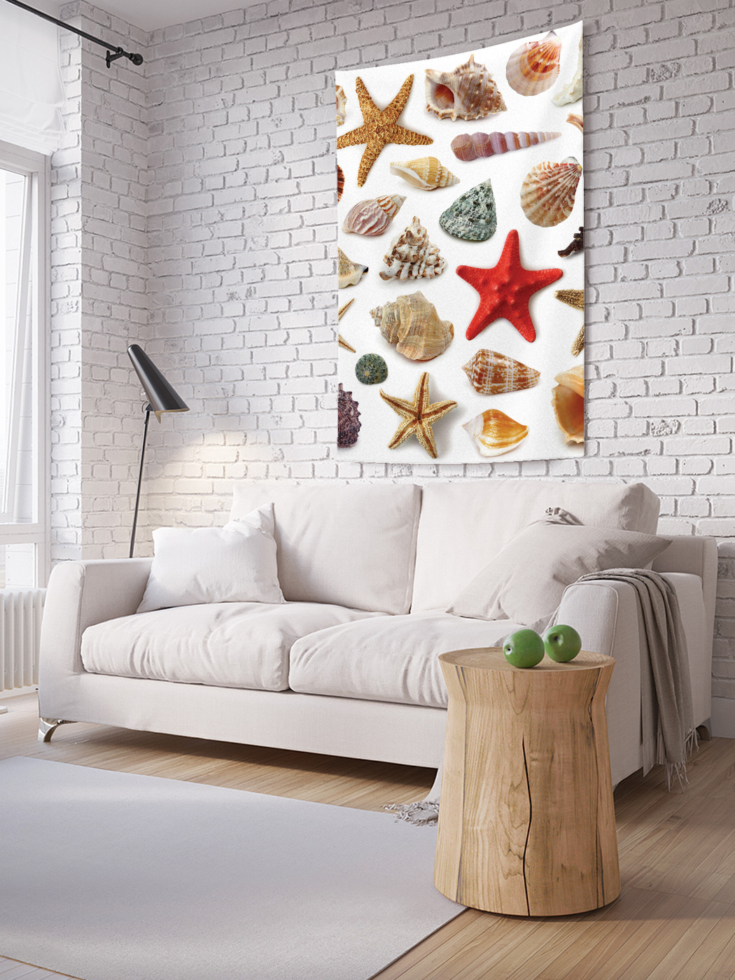фото Вертикальное фотопанно на стену joyarty "сувениры с моря", 150x200 см