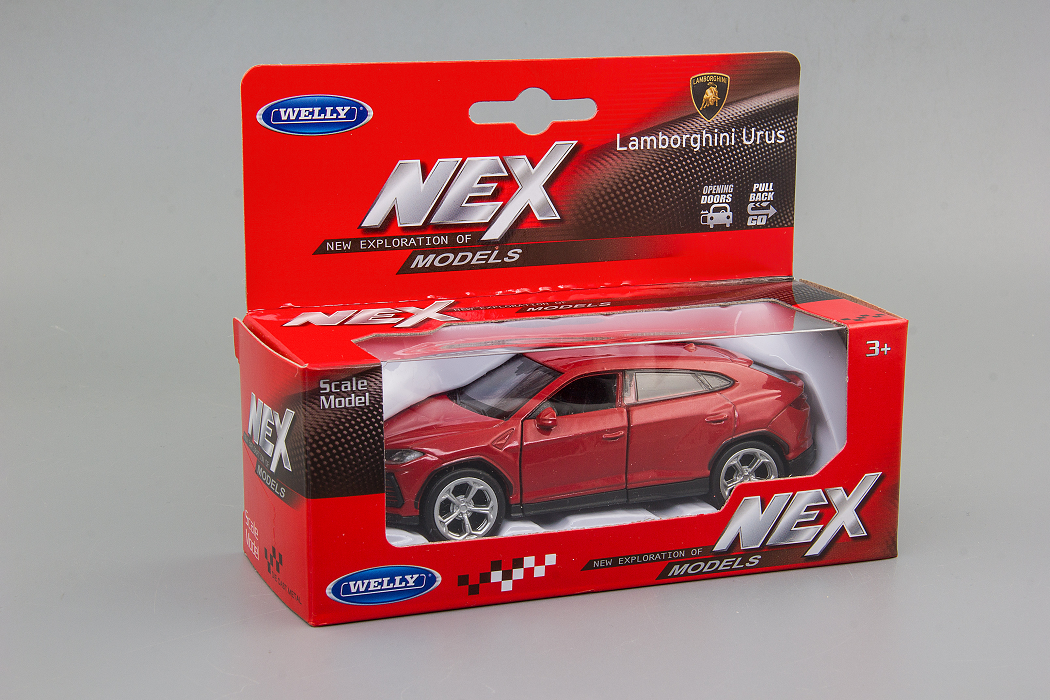 

Машинка Welly Lamborghini Urus 1:34-39 красный 43775, 43775_43775W