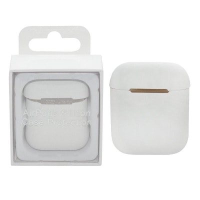 фото Чехол airpods silicon case protection белый nobrand