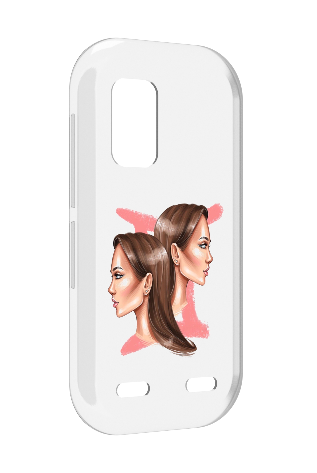 

Чехол MyPads Девушка-Близнецы женский для UleFone Armor X10 / X10 Pro, Прозрачный, Tocco