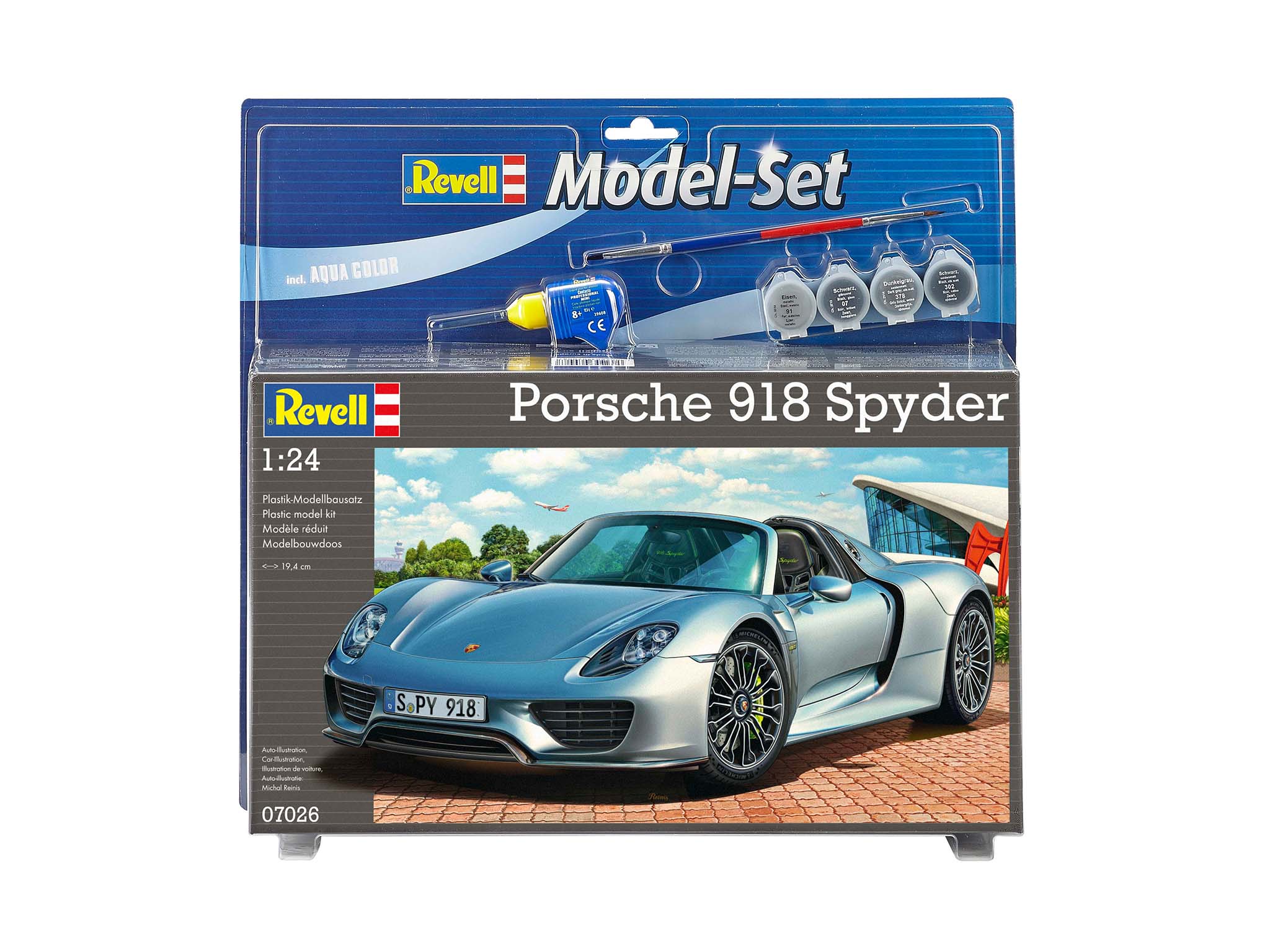 фото Набор revell гибридный автомобиль porsche 918 spyder 67026